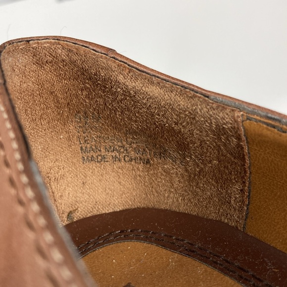 Naturalizer Brown Leather Heeled Loafer, Size 6.5 - Picture 12 of 16
